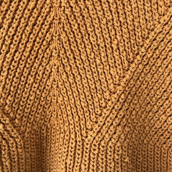 Madewell Joslin Chunky Crop Pullover Sweater Size XXS golden harvest - Picture 4 of 8